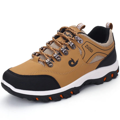 Men's Comfortable Hiking Boots Waterproof Grip Trail Running Shoes - VibreMode