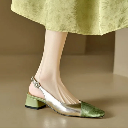 Comfortable Low Heel Sling Pump