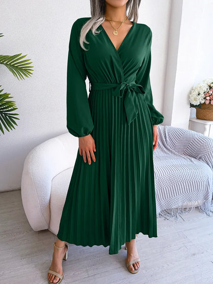 Women's Deep V Neck Long Dress