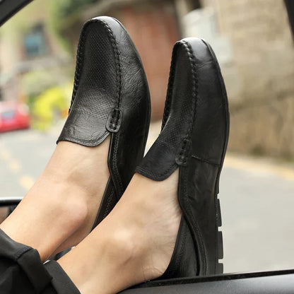 Comfortable Mens Leather Slip On Shoes