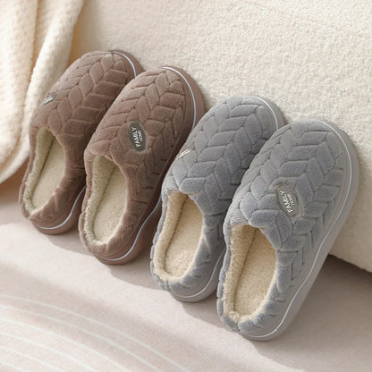 Women's Quilted Indoor Slippers Thick Plush Lining