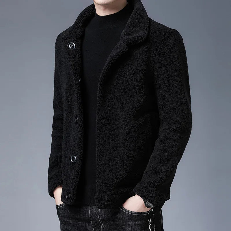 Luxurious Sheepskin Leather Jacket - VibreMode