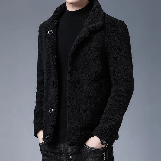 Luxurious Sheepskin Leather Jacket - VibreMode