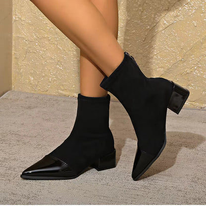 Warm Women's Low Heel Ankle Boots