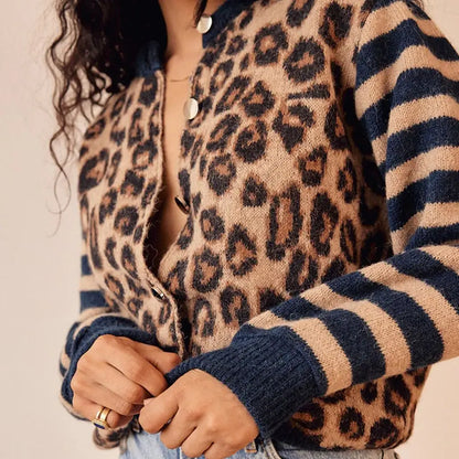 Wild Leopard Crew Neck Sweater