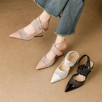 Luxurious Soft Leather Mule Shoes