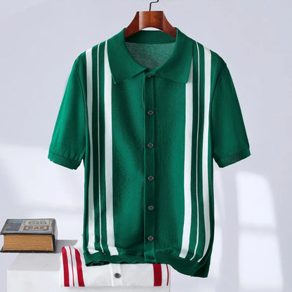 Men's Striped Polo Shirt