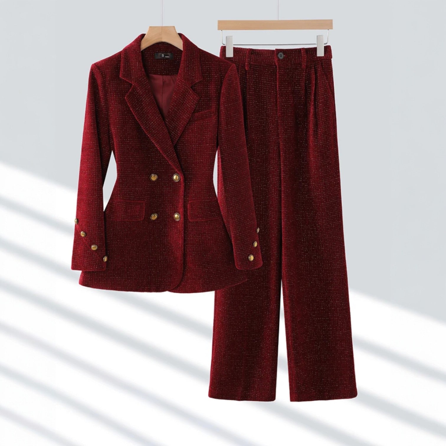 Women's Corduroy Two Piece Suit - VibreMode