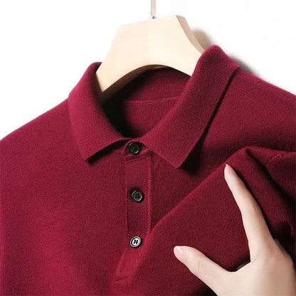Trevaldo Men's Knit Polo Shirt