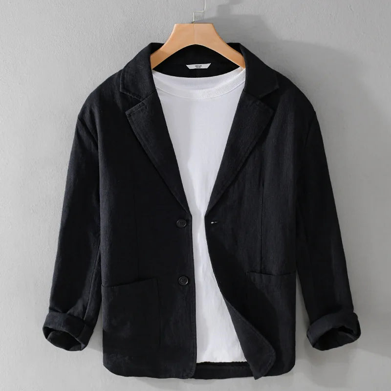 Women's Linen Blazer Italian Style Beige