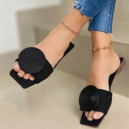 Nadia | Ladies Braided Flat Sandals