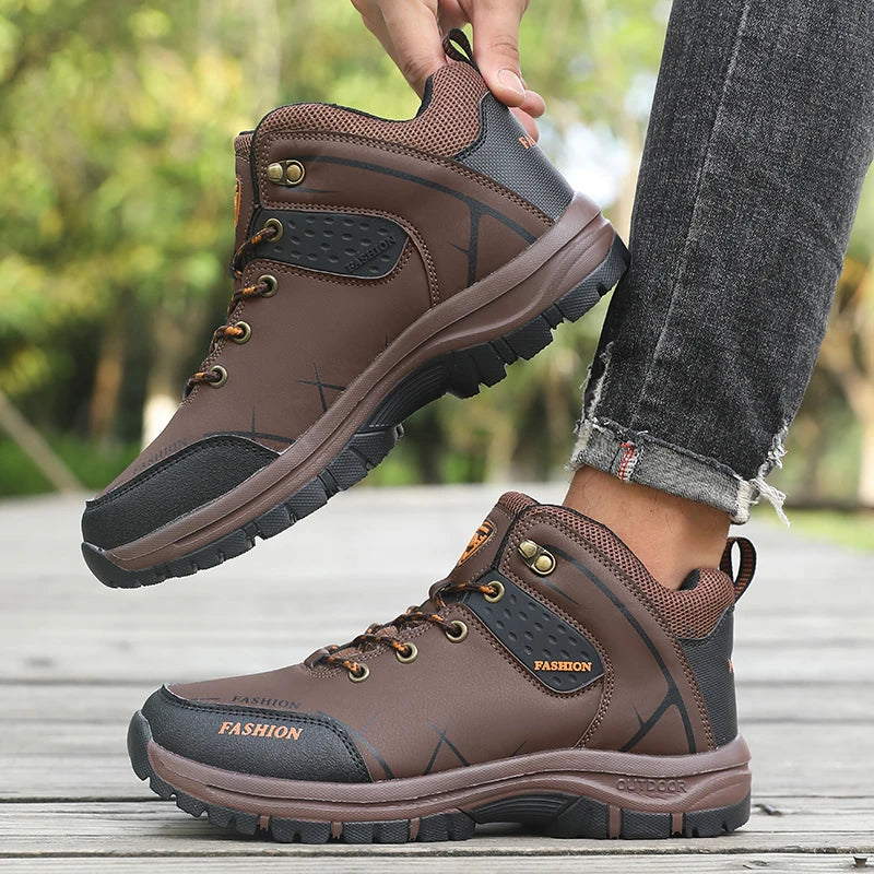 Waterproof Hiking Boots for Men Anti Slip Trail Shoes