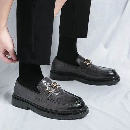 Classic Mens Leather Slip On Shoes