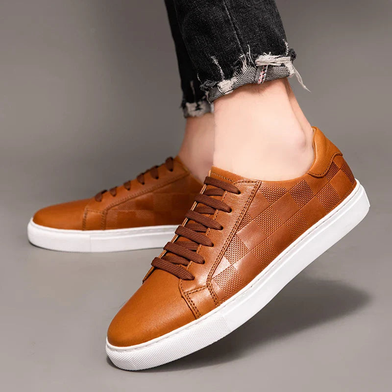 Premium Leather Running Shoes