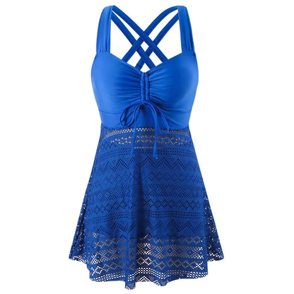 Slimming Women's Belly Control Tankini Swimsuit