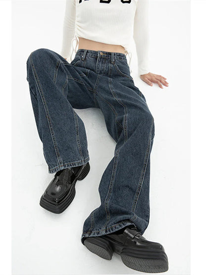 Classic Blue Straight Leg Jeans