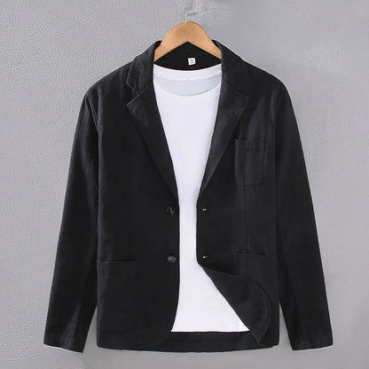 Renzo Men's Cotton Linen Blazer