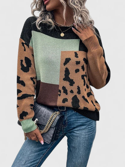 Women's Long Sleeve Sweater Round Neck