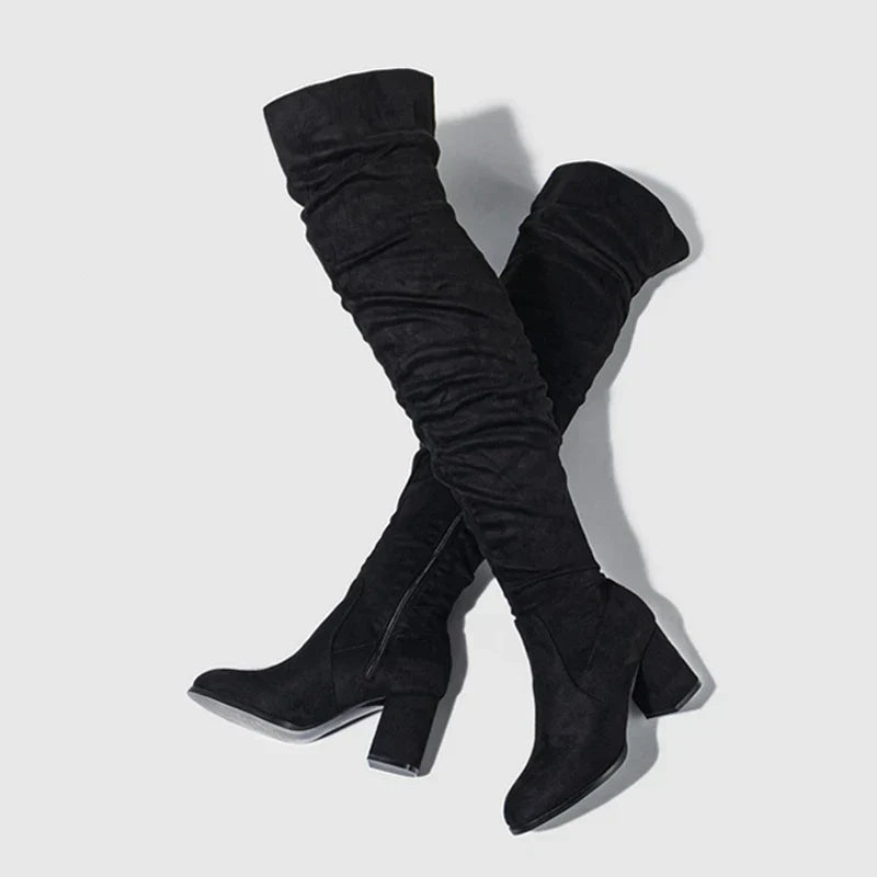 Trendy Women's High Knee High Boots