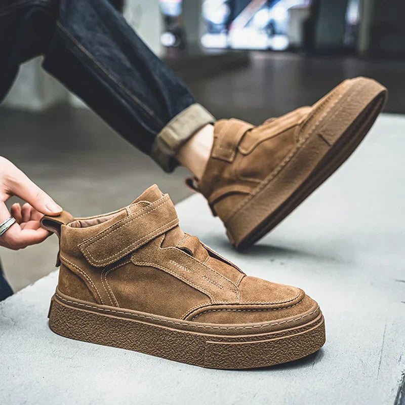 Brunello Men's Suede Leather Sneakers