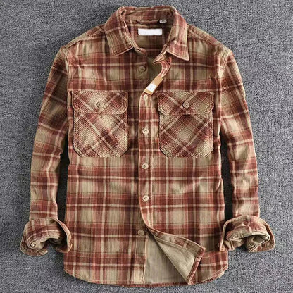 Stylish Men's Summer Check Button Down Shirt