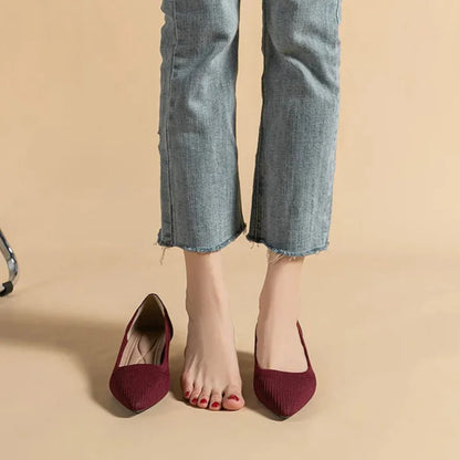 Cute Cat Heel Shoes