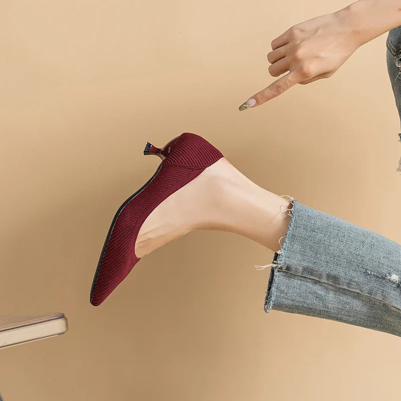 Cute Cat Heel Shoes