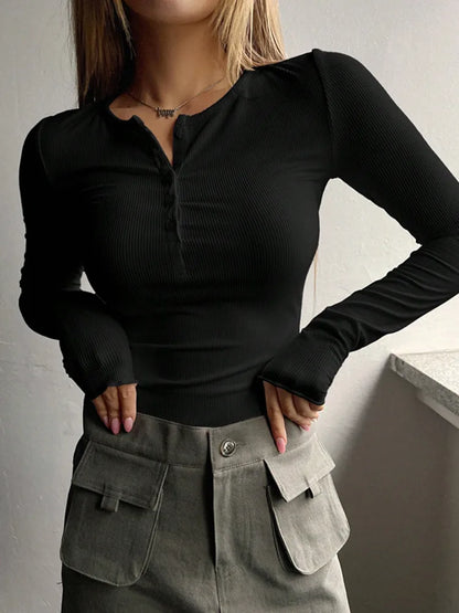 Women's Aurelia Ribbed Henley Summer