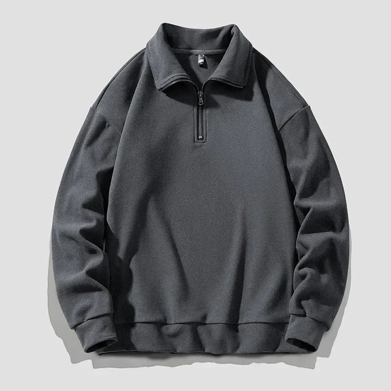 Warm Quarter Zip Fleece Sweater
