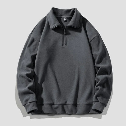 Warm Quarter Zip Fleece Sweater