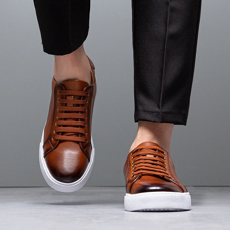 Authentic Real Leather Running Shoe