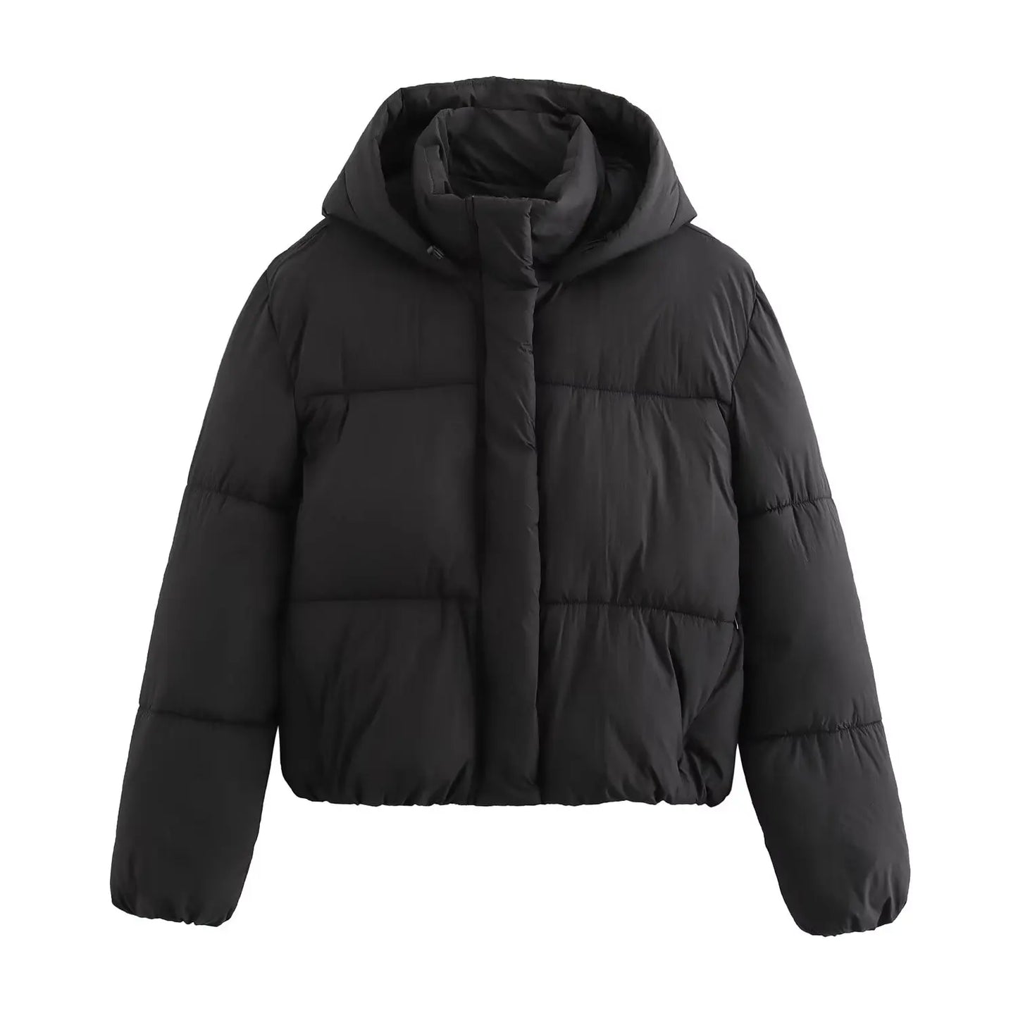 Women's Quilted Puffer Jacket Hooded Warm Winter Coat