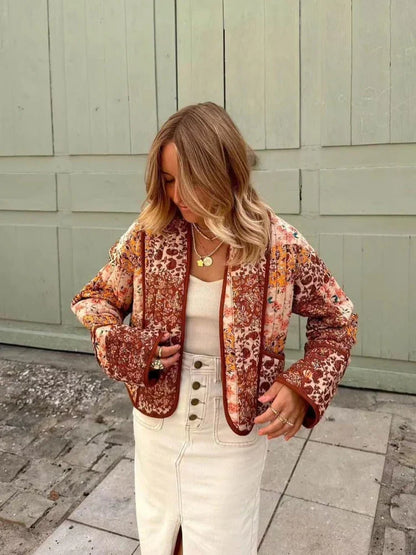 Women's Patchwork Spring Coat