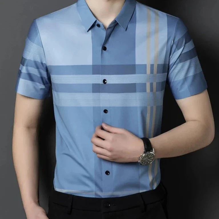 Classic Striped Short Sleeve Shirt