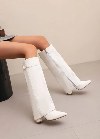 Fashionable Ladies Ankle High Boots Style
