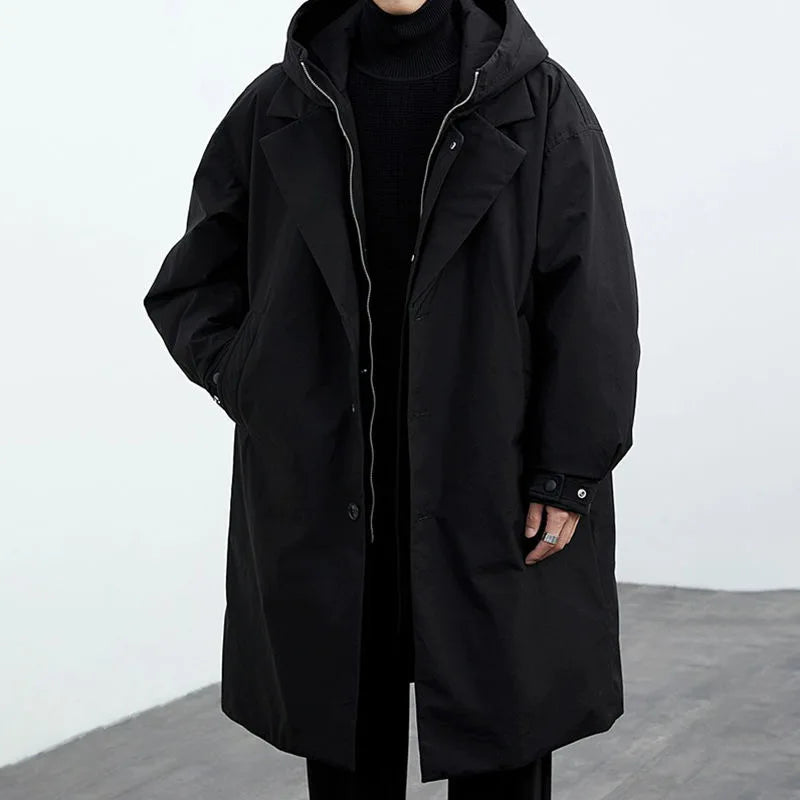 Waterproof Men's Parka Hooded Jacket Coat