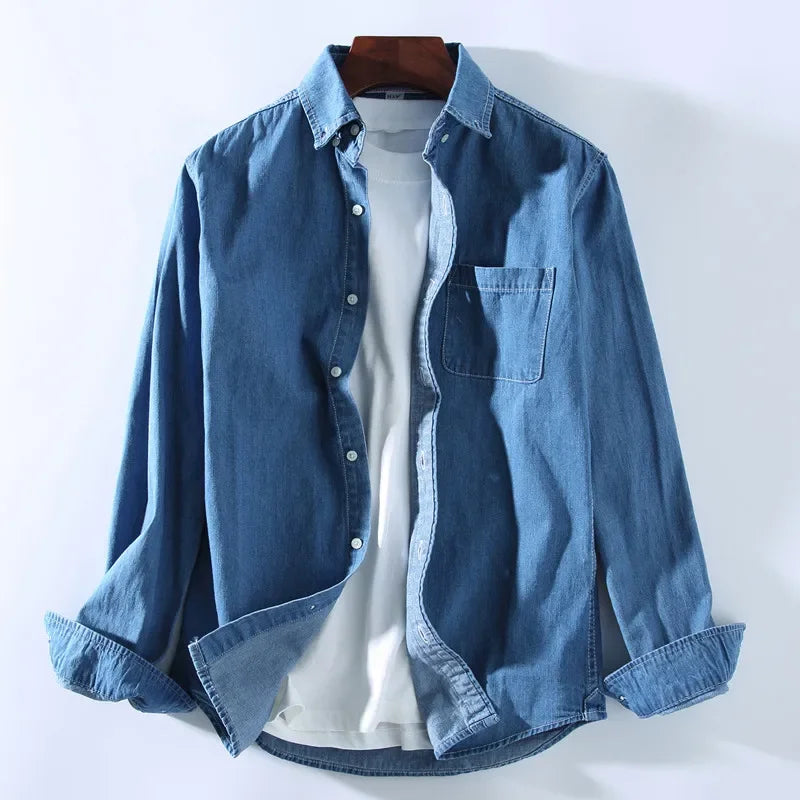 Hudson Ridge Men's Denim Shirt - VibreMode