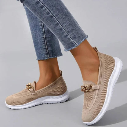 Aurelia Women's Gold Knot Loafers
