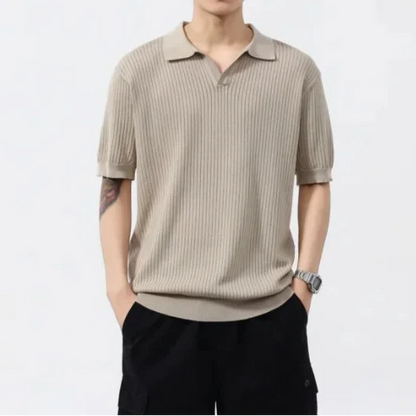 Women's Ribbed Polo Shirt - VibreMode