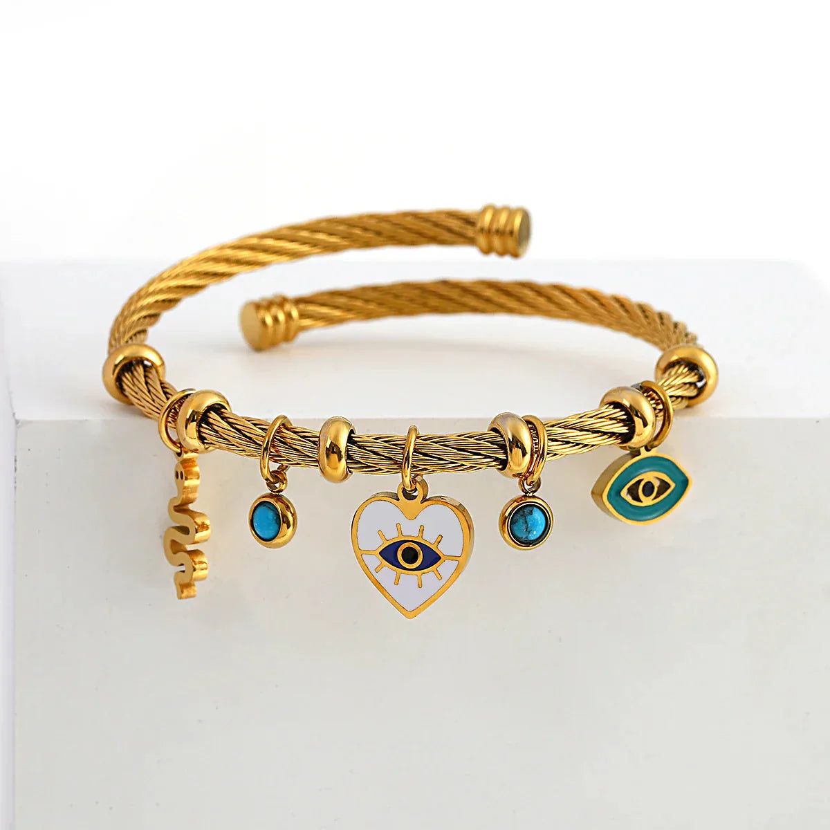 Women's Open Cuff Bracelet Twisted Band Everyday Wear - VibreMode