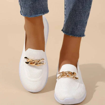 Aurelia Women's Gold Knot Loafers