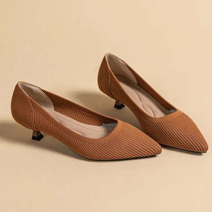 Cute Cat Heel Shoes