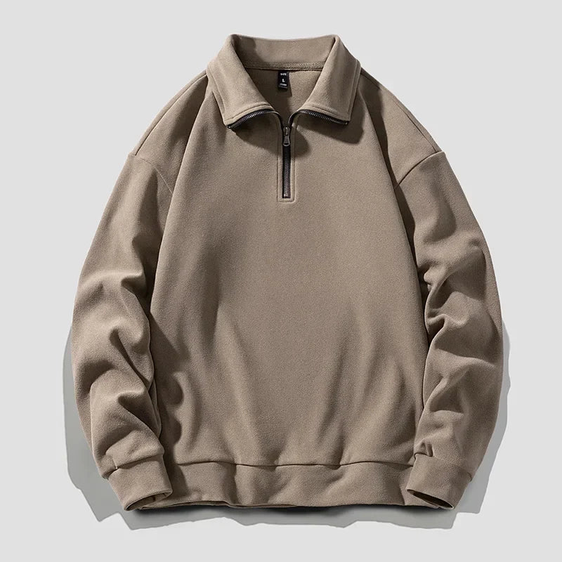 Warm Quarter Zip Fleece Sweater