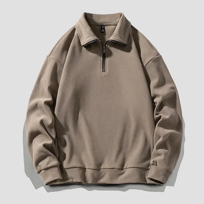 Warm Quarter Zip Fleece Sweater