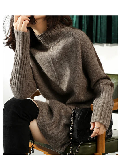 Women's Cable Knit Sweater Dress