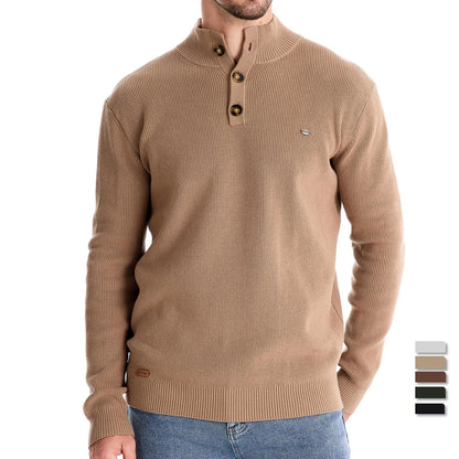 Classic Button Front Knit Sweater