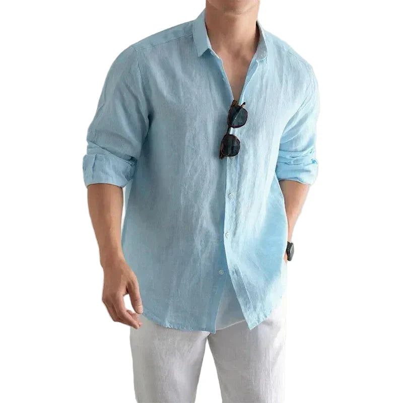 Men's Linen Breeze Shirt - VibreMode