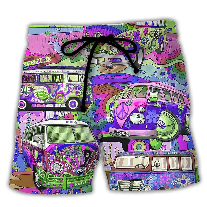 Men's Swim Shorts Bold Color Block
