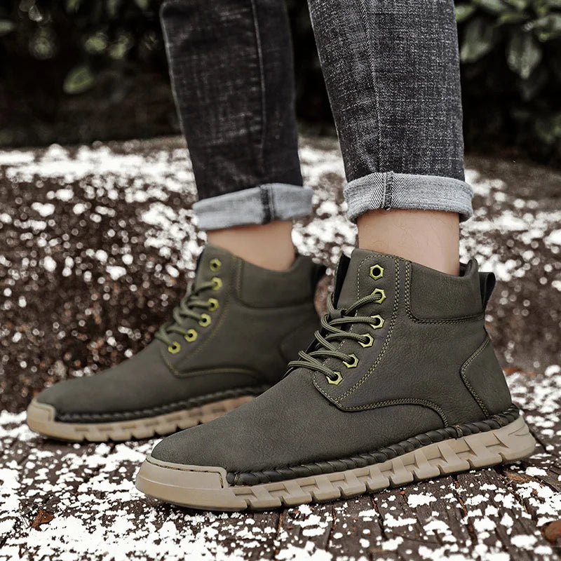 Rugged Mens Ankle Boots