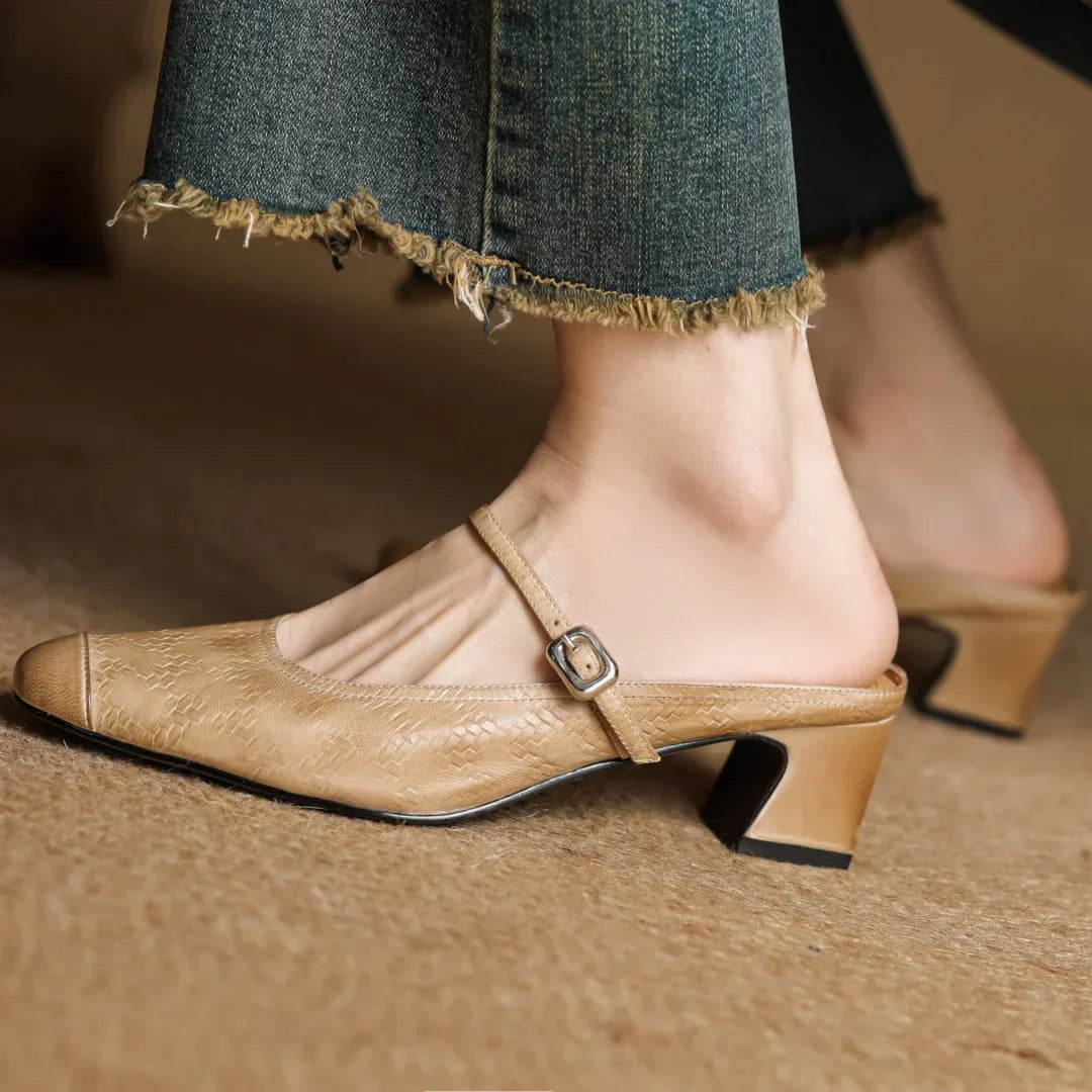 Women's Genuine Leather Mules